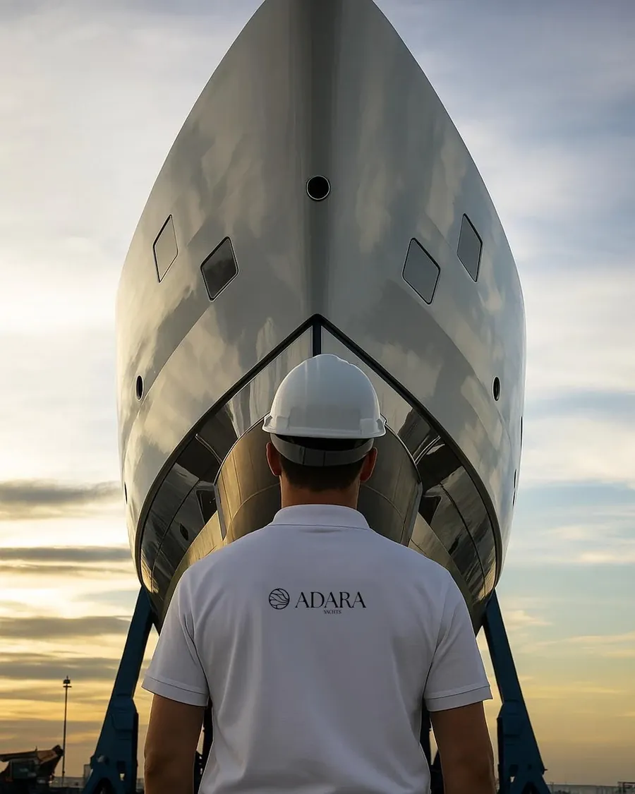 Adara Yachts technical assistance at the shipyard